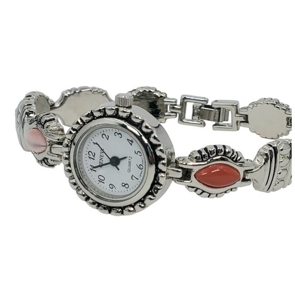 Vintage Geneva Southwestern-Style Boho Simulated Gemstone Watch – Needs Battery - Picture 1 of 6